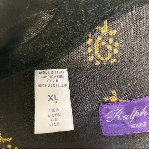 Ralph Lauren Purple Label 100% linen  button down shirt - Picture 5 of 8